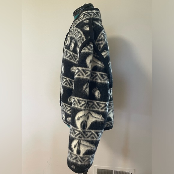 JOYCE ONARHEIM BOE Legacy Collection “Bear” Wool Tribal Pattern Blanket Jacket! - Picture 2 of 12